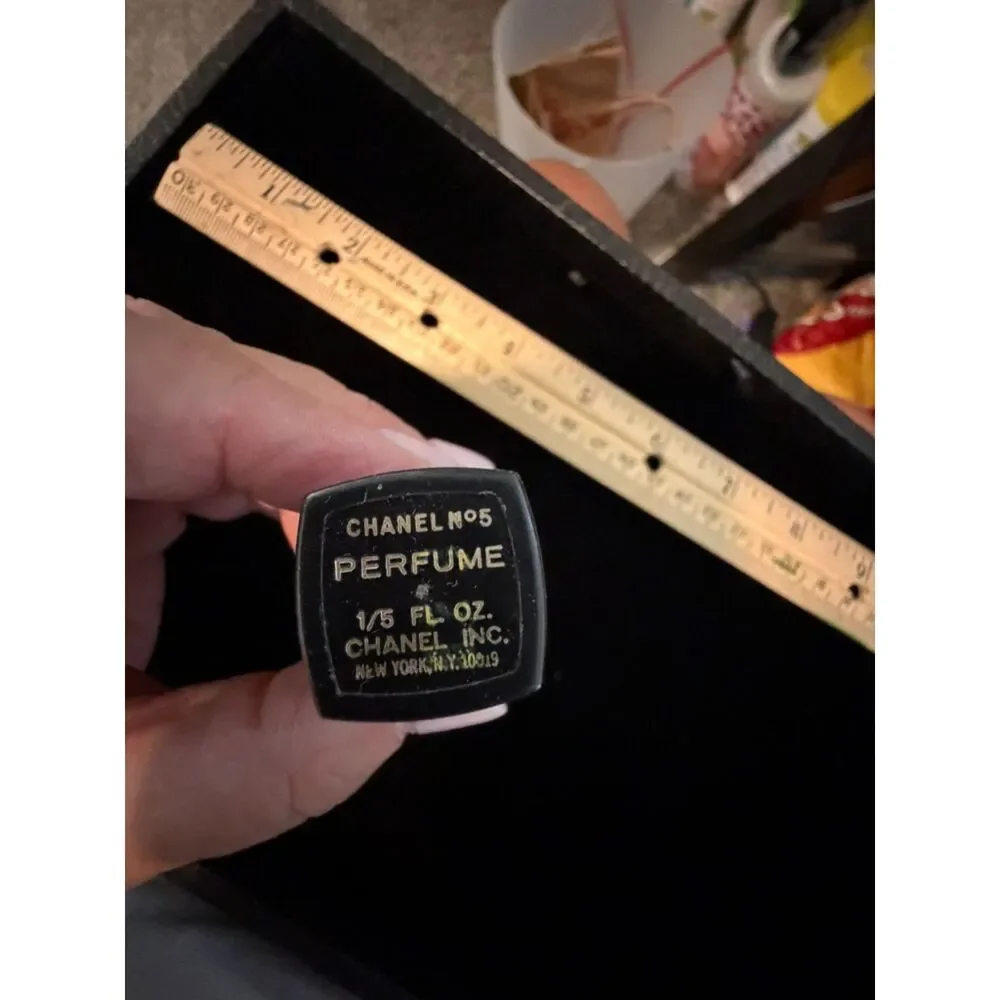 vtg. Chanel No. 5 Lipstick refillable 1/5 fl.oz bottle